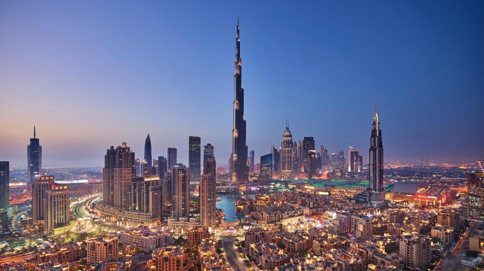 Apartament Trophy 2Br Aladdin Estate W Burj Khalifa View Dubaj Zewnętrze zdjęcie